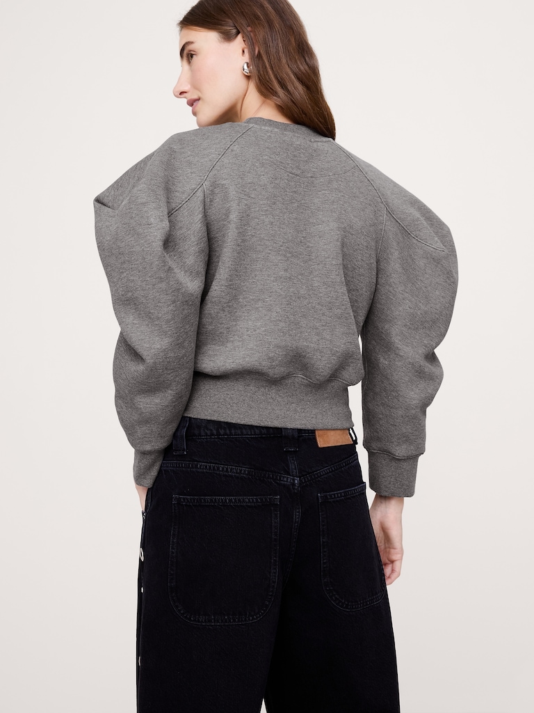 Puff-Sleeve Sweatshirt