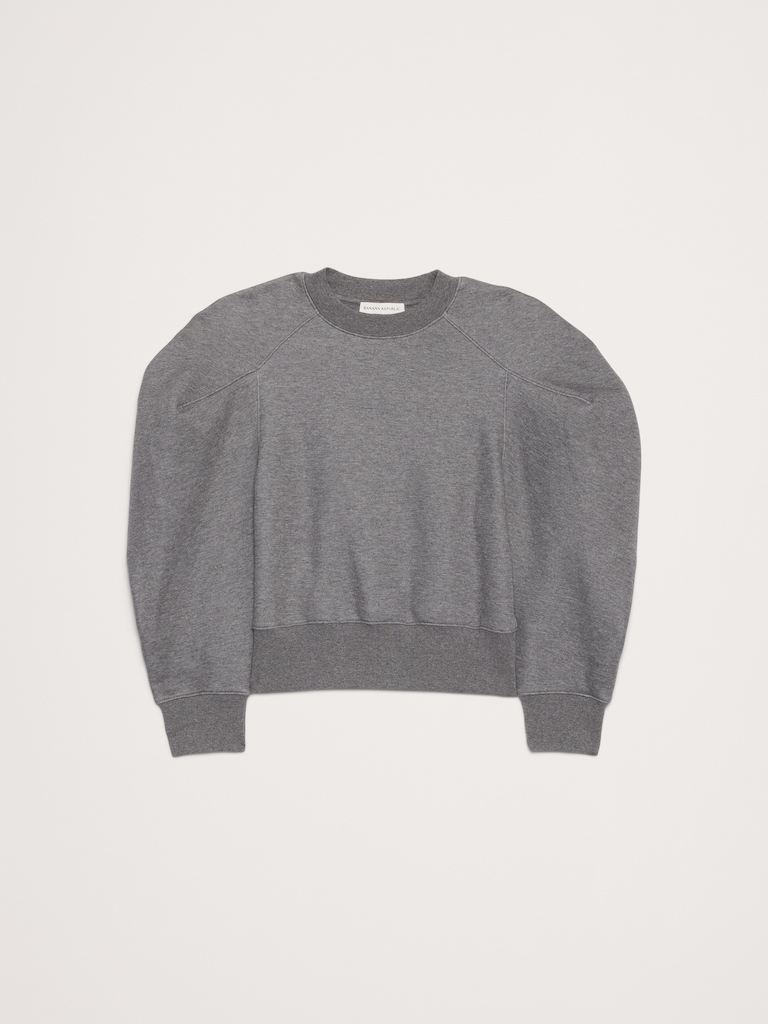 Puff-Sleeve Sweatshirt