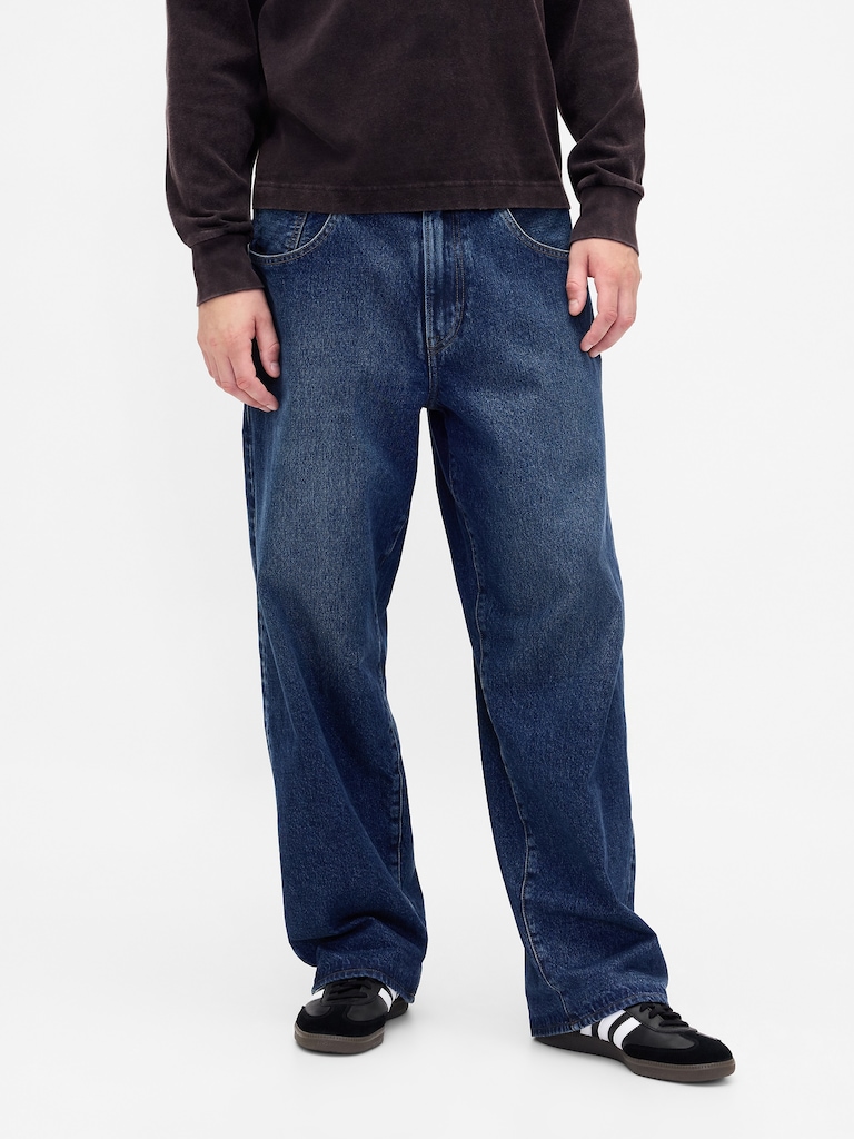 Stranger Things Adult Flannel-Lined Extra Baggy Jeans