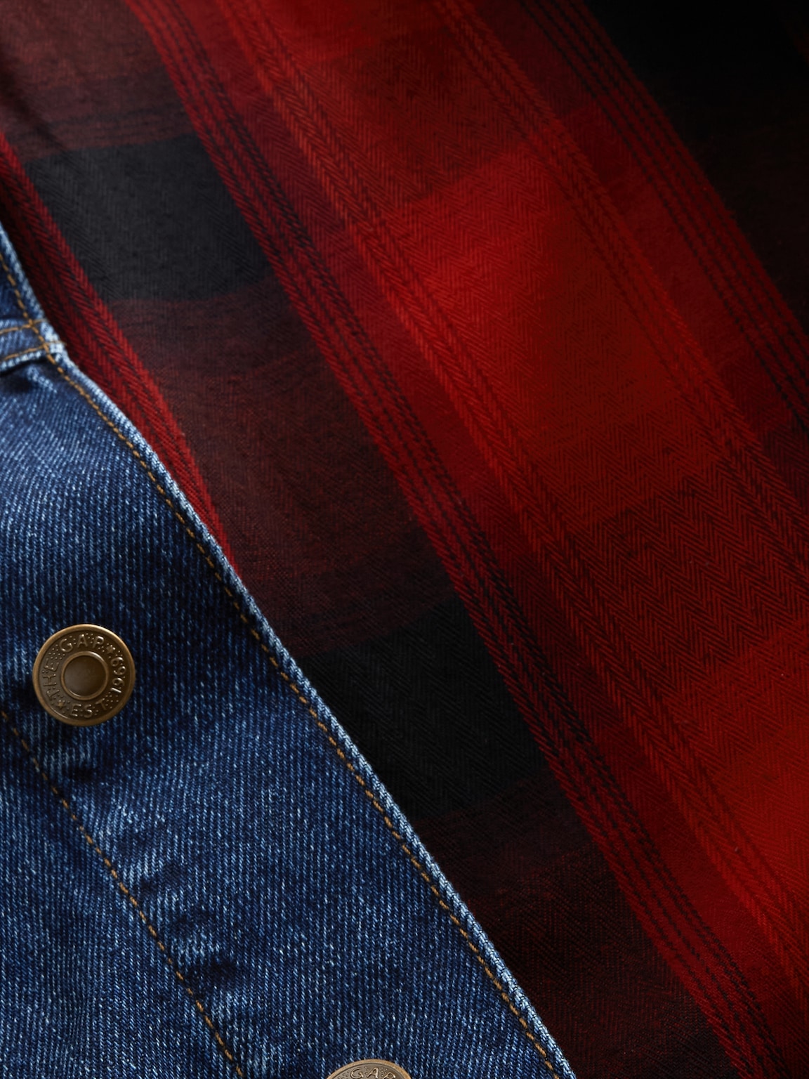 Stranger Things Adult Flannel-Lined Icon Denim Jacket