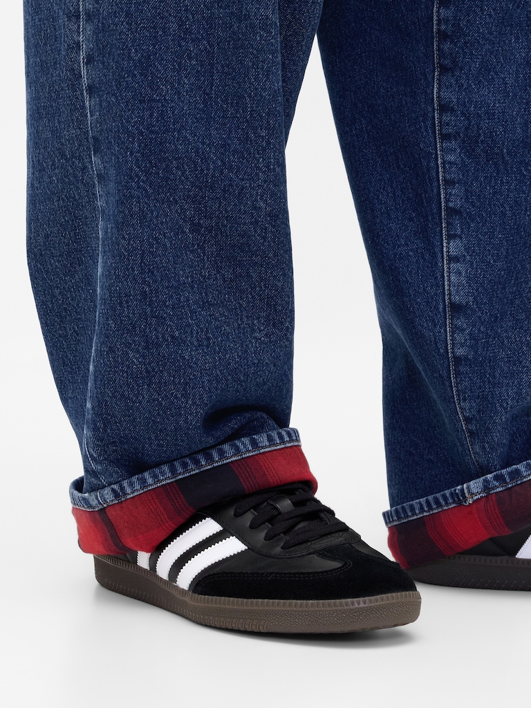 Stranger Things Adult Flannel-Lined Extra Baggy Jeans