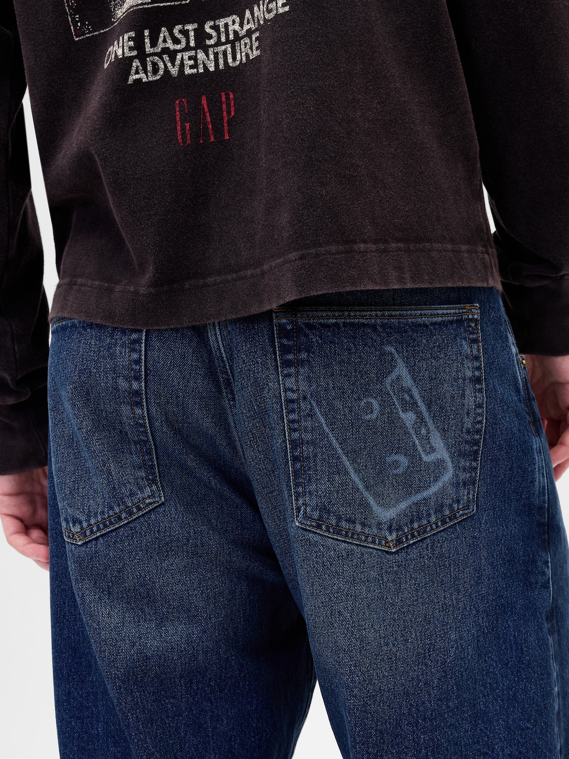 Stranger Things Adult Flannel-Lined Extra Baggy Jeans