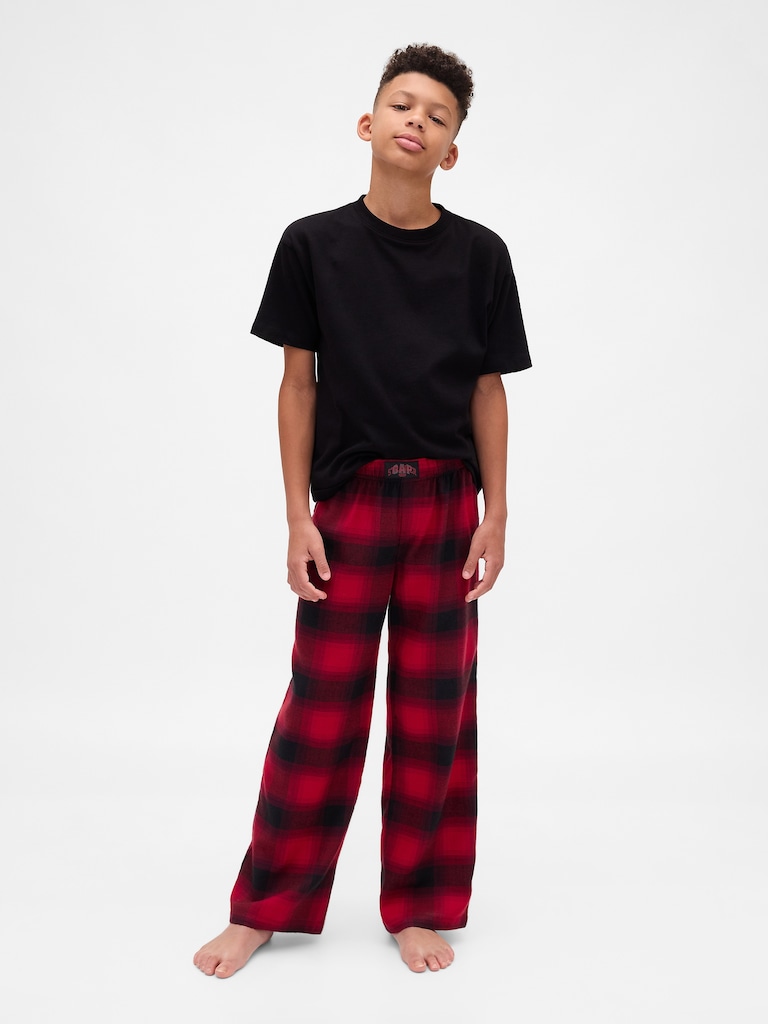 Stranger Things Kids Recycled Flannel PJ Pants
