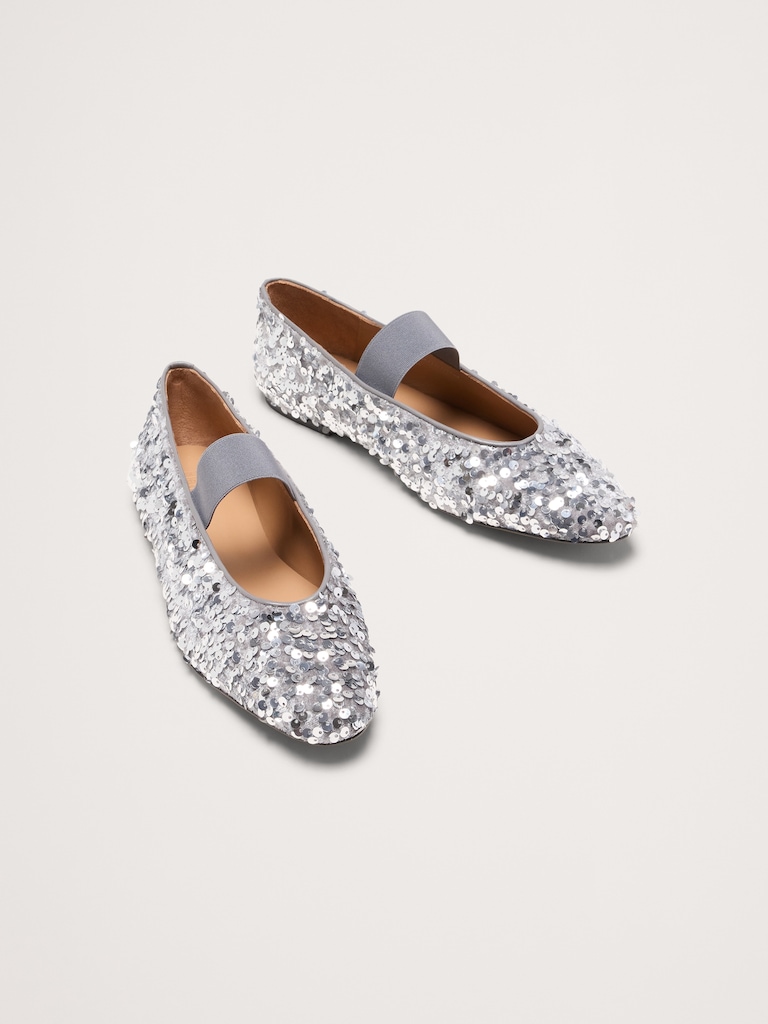 Bree Sequin Flat by Flattered