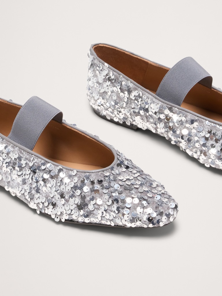 Bree Sequin Flat by Flattered