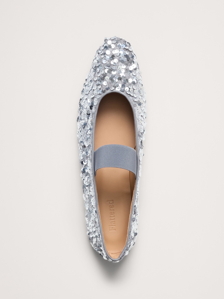 Bree Sequin Flat by Flattered