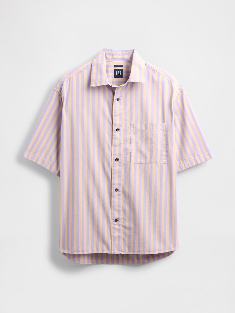 Organic Cotton Oversized Poplin Shirt