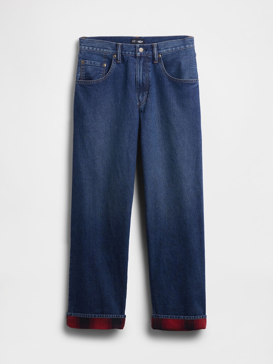 Stranger Things Adult Flannel-Lined Extra Baggy Jeans
