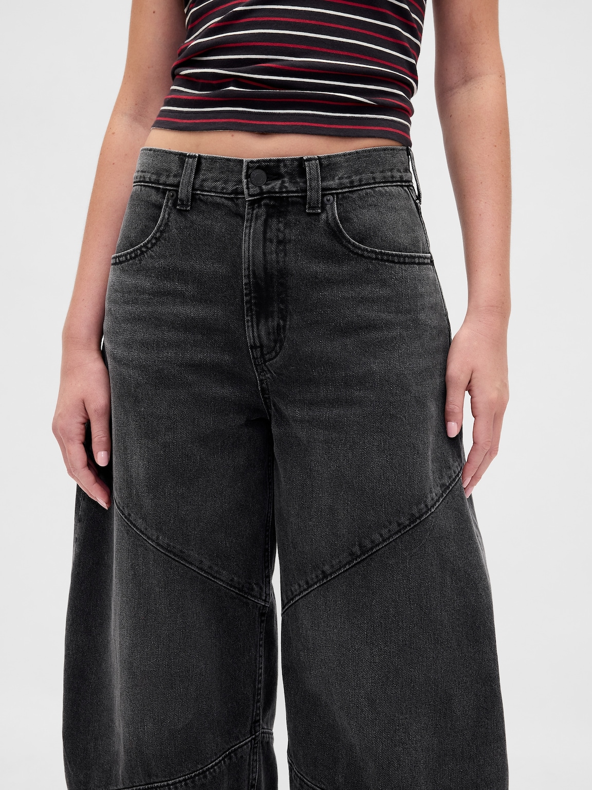 Stranger Things High Rise Seamed Horseshoe Jeans