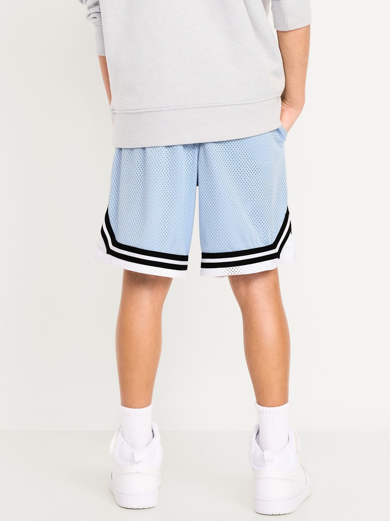 Knee Length Mesh Basketball Shorts for Boys