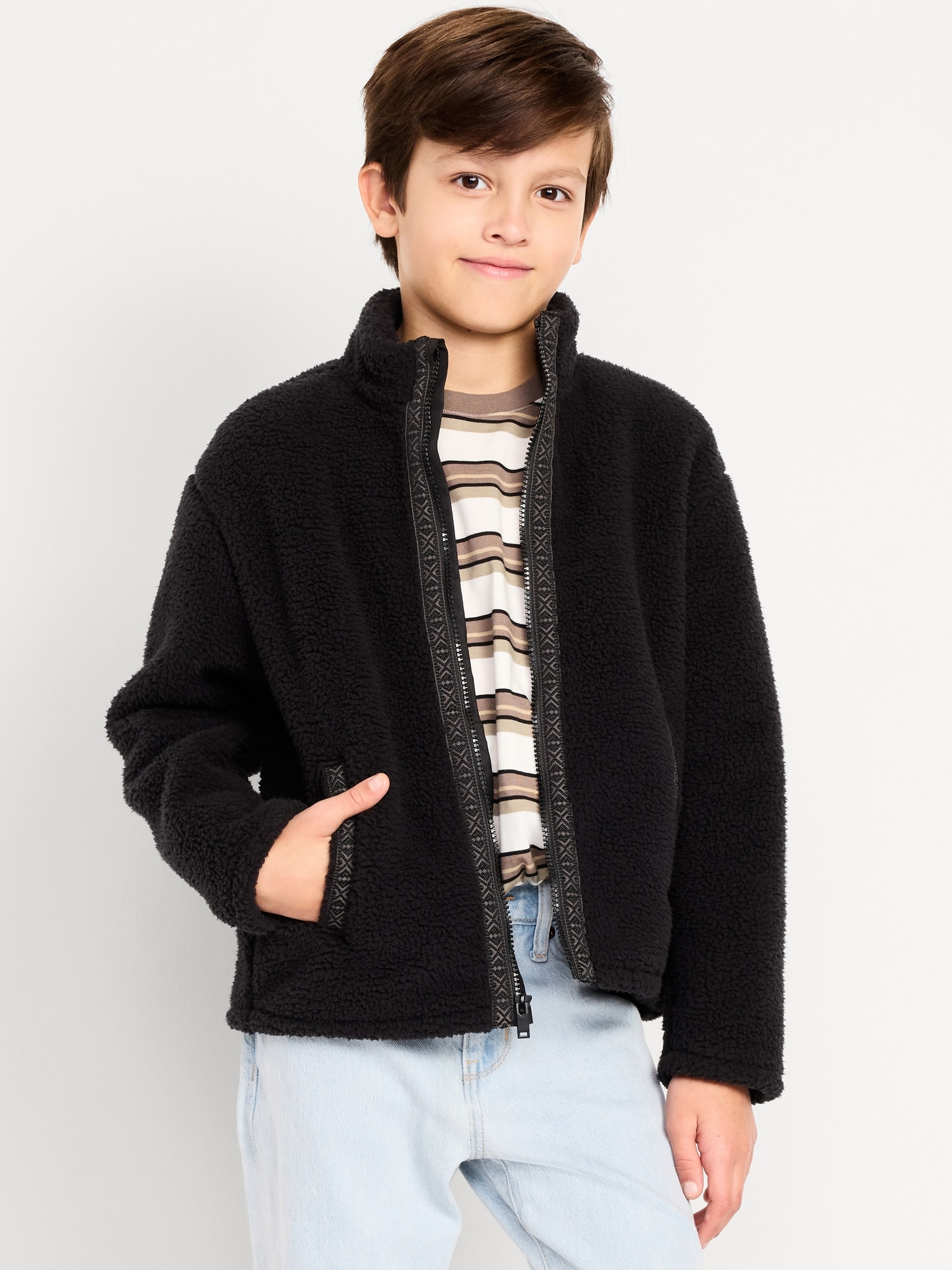 Sherpa Zip Jacket for Boys | Old Navy