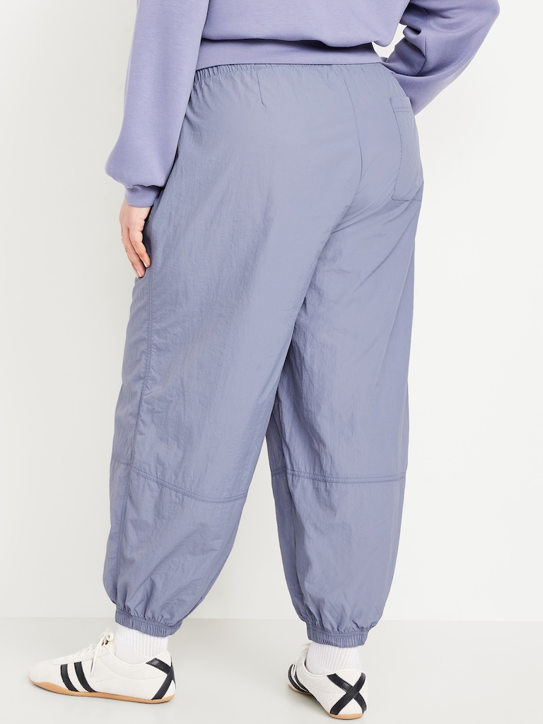 Pull-On Windbreaker Parachute Pants