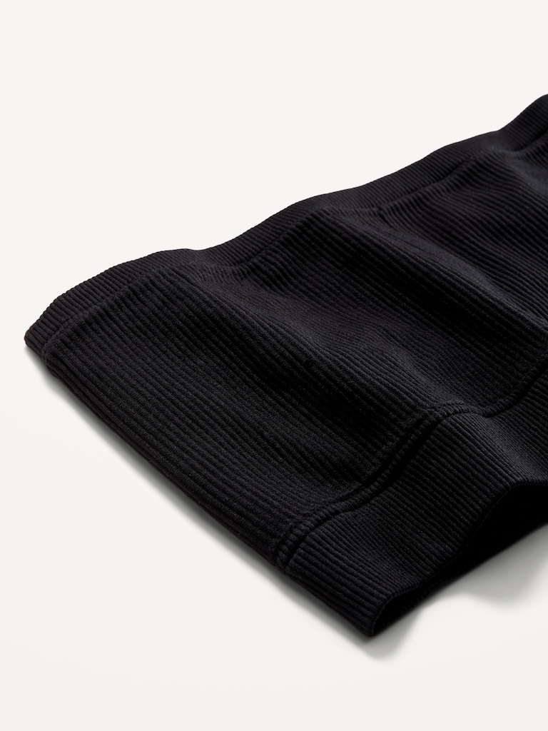 Seamless Ribbed Longline Bandeau