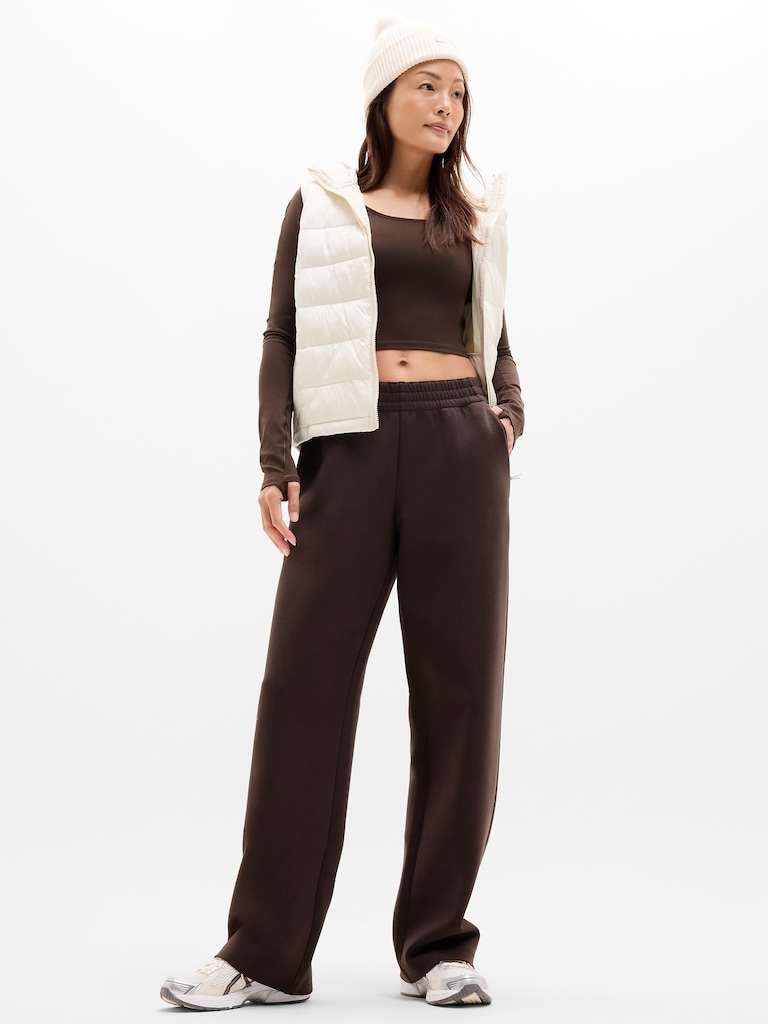 Form Knit Mid Rise Straight Pant