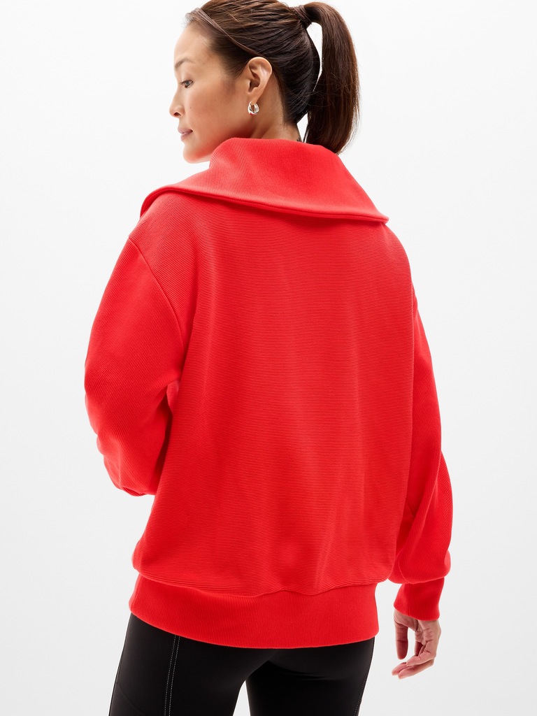 Ottoman Rib 1/4 Zip Sweatshirt