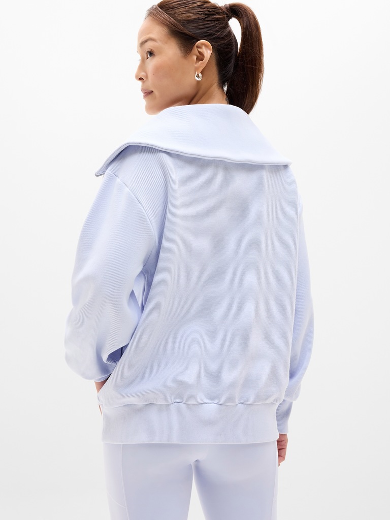 Ottoman Rib 1/4 Zip Sweatshirt