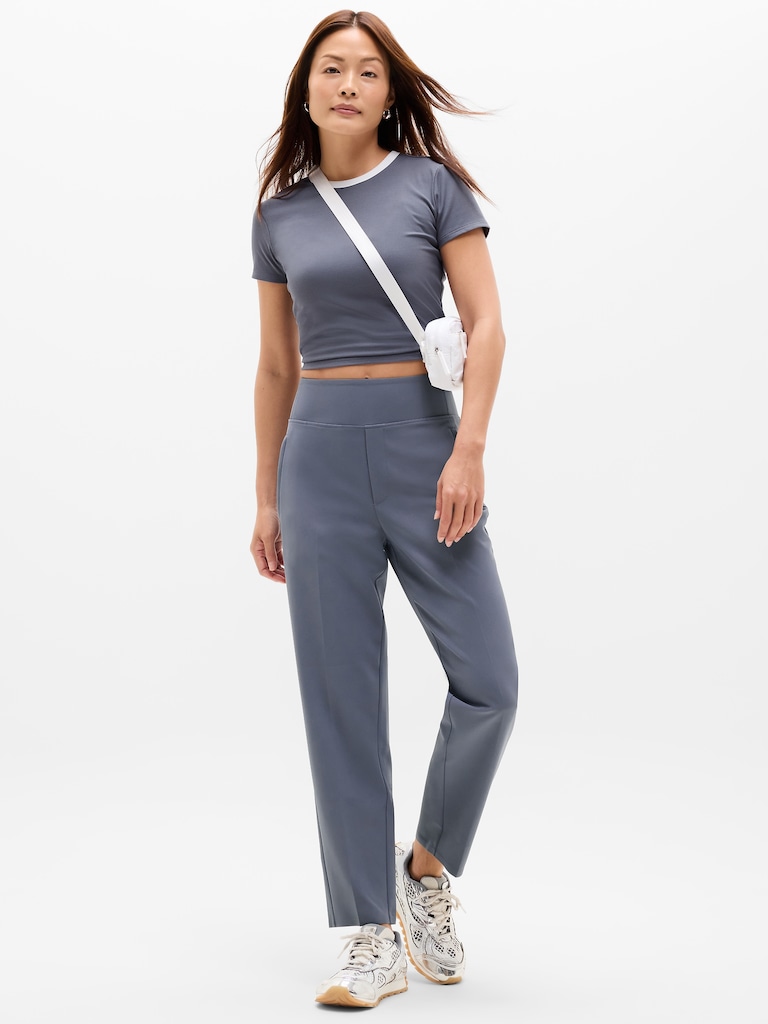 Signature Rib Crop Tee