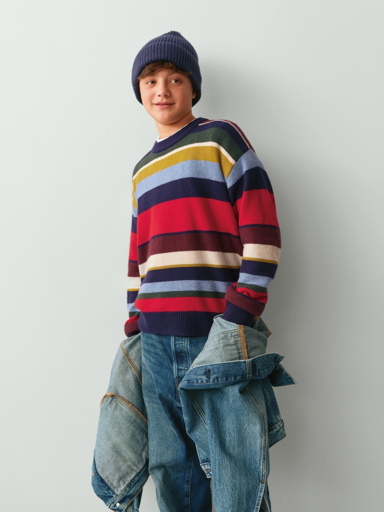 Kids CashSoft Relaxed Crewneck Sweater