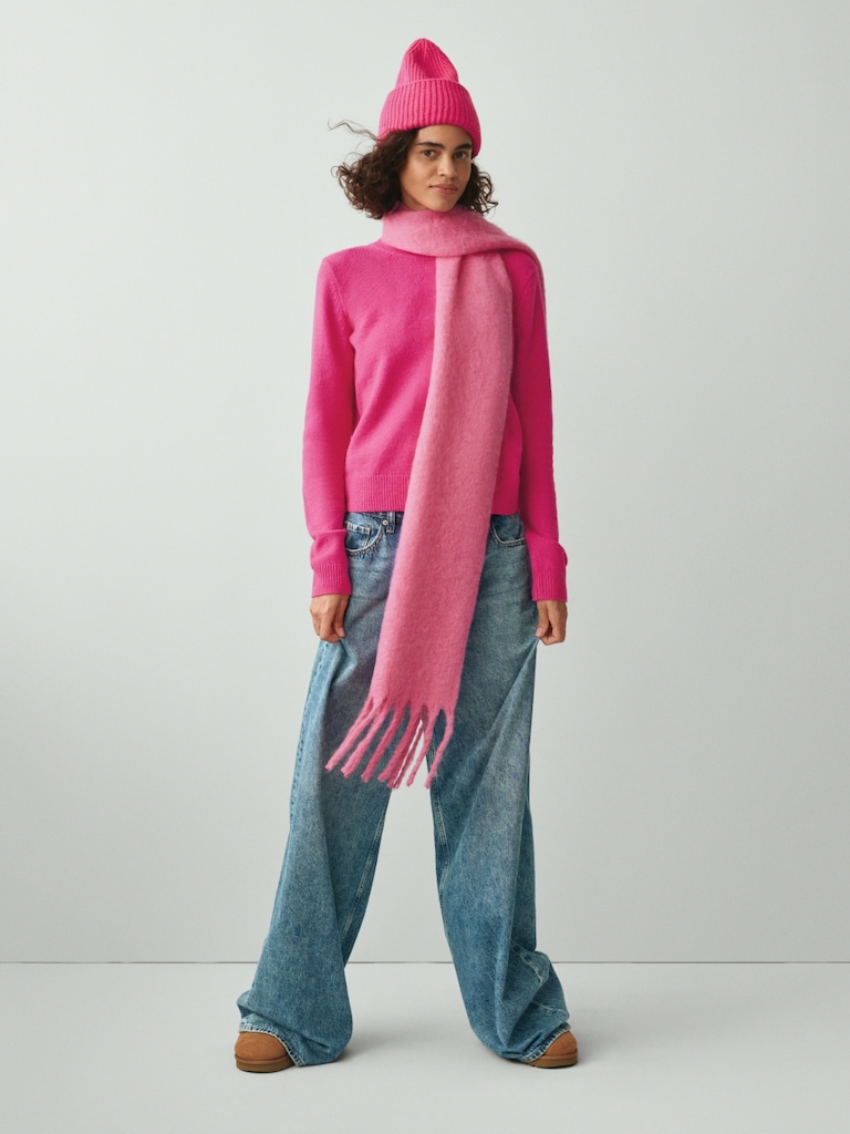 Brushed Fringe Scarf