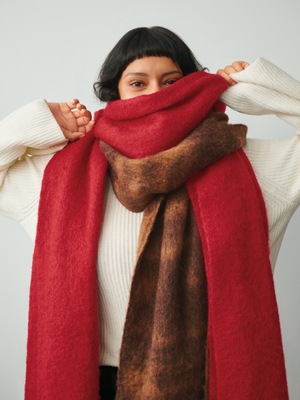 Brushed Fringe Scarf