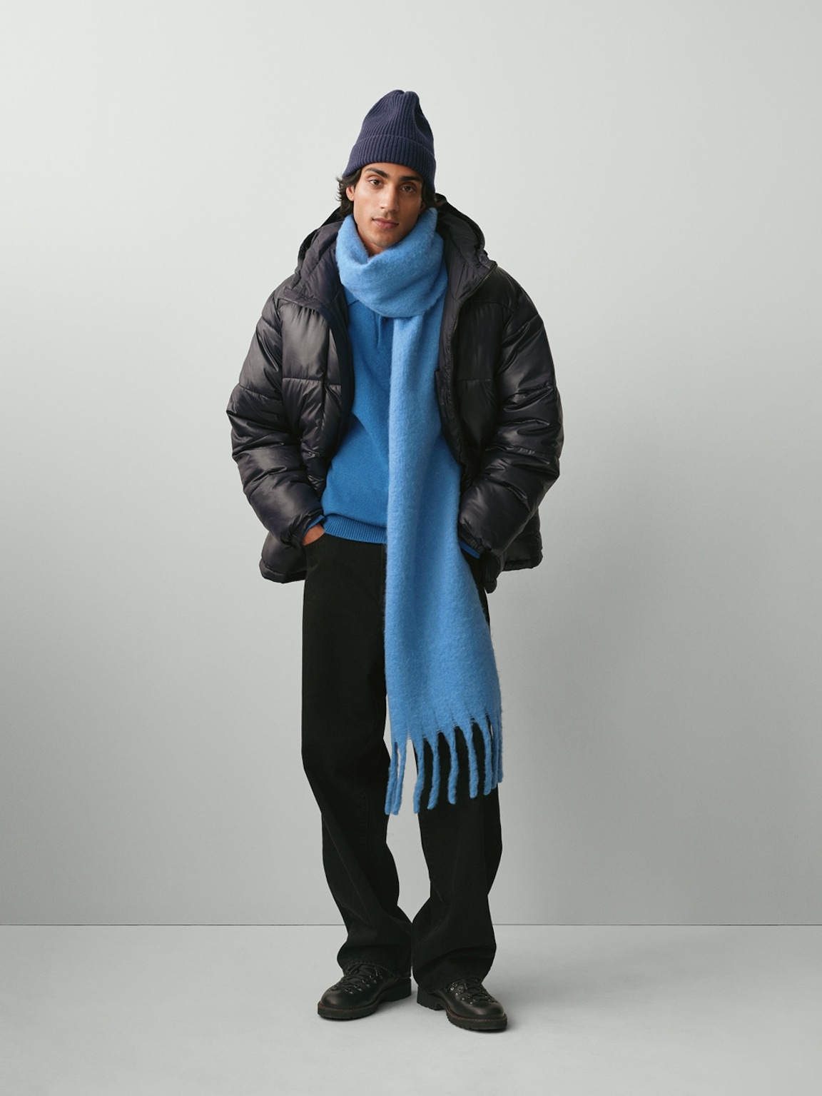 Brushed Fringe Scarf