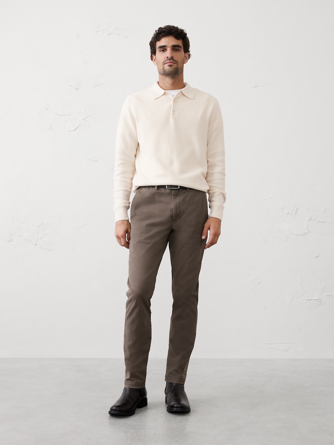 Seed Stitch Sweater Polo