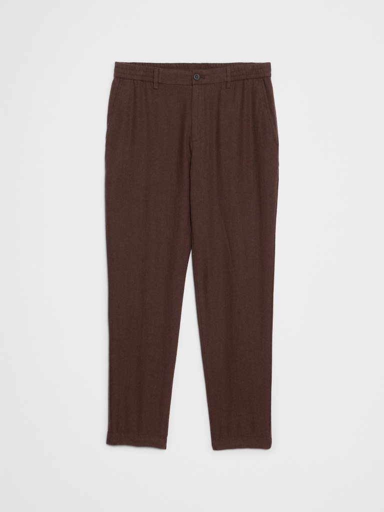 Athletic-Fit Linen-Blend Pant