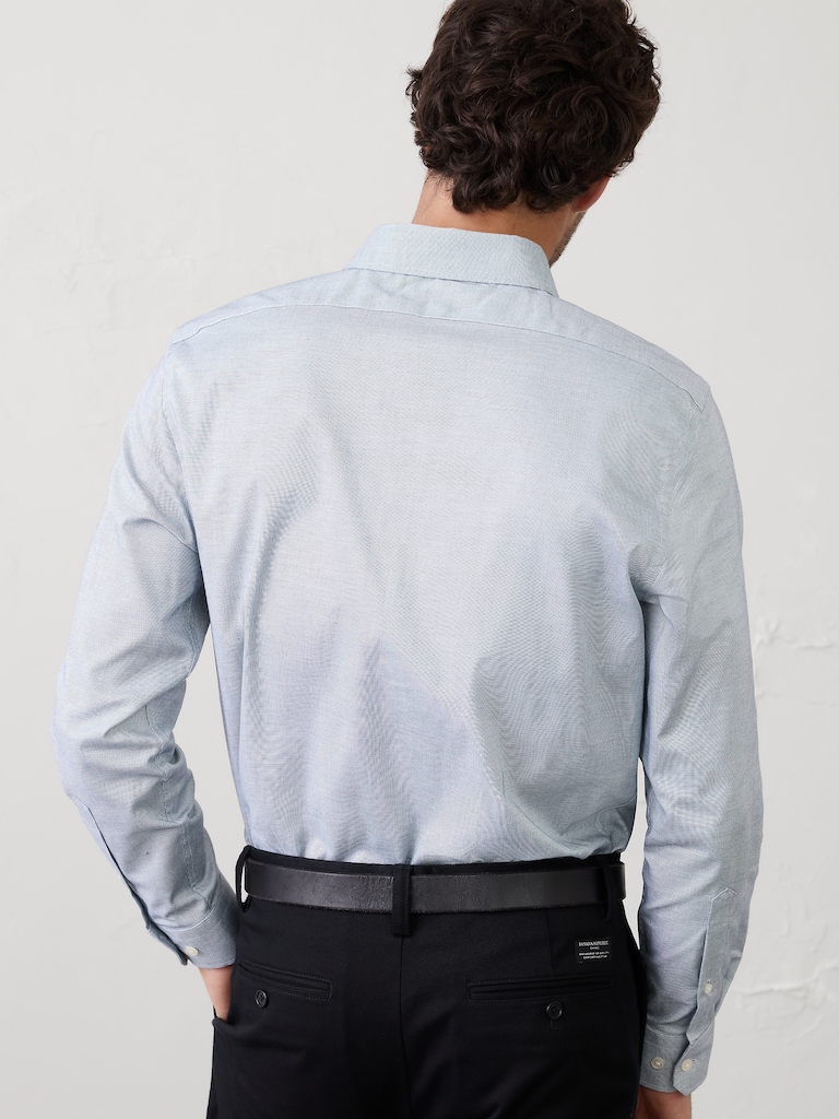 Slim-Fit Untucked Dress Shirt