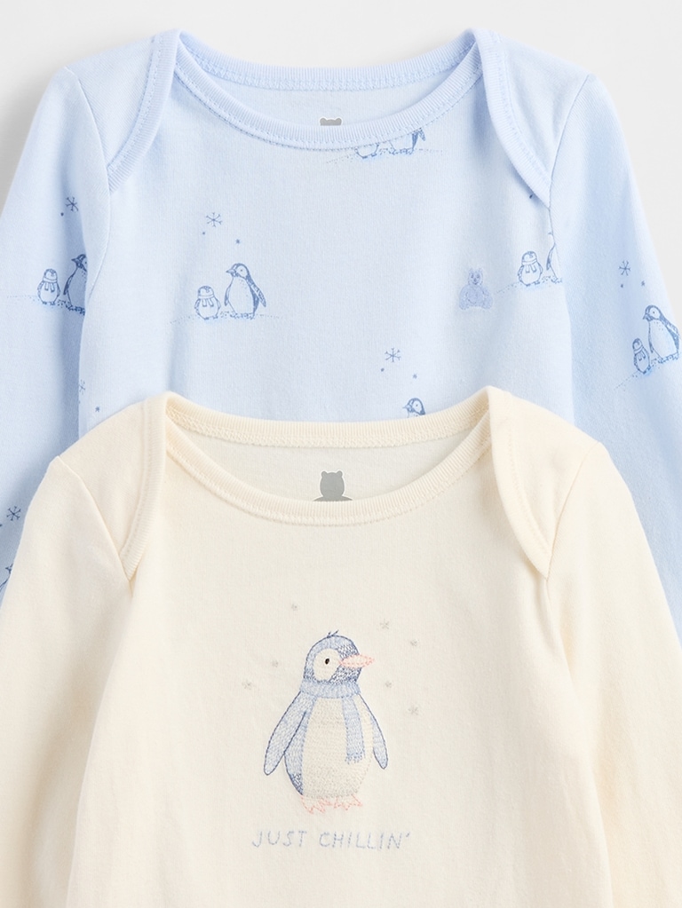 Baby Organic Cotton Bodysuit Outfit Set (3-Pack)