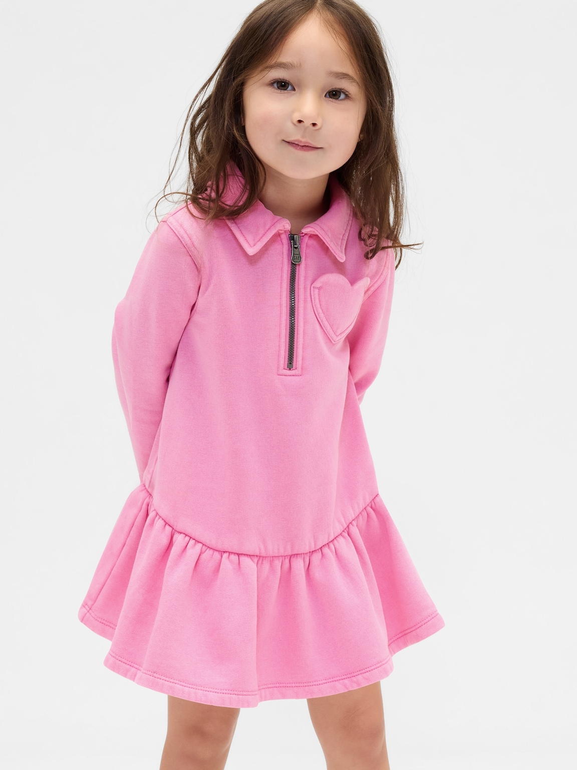 Baby & Toddler Half-Zip Pullover Sweatshirt Dress