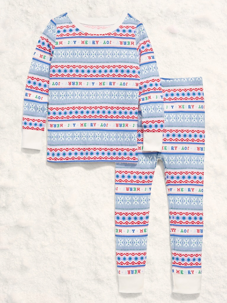 Printed Snug-Fit Pajama Set for Toddler & Baby