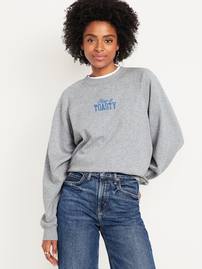 SoComfy Oversized Graphic Sweatshirt