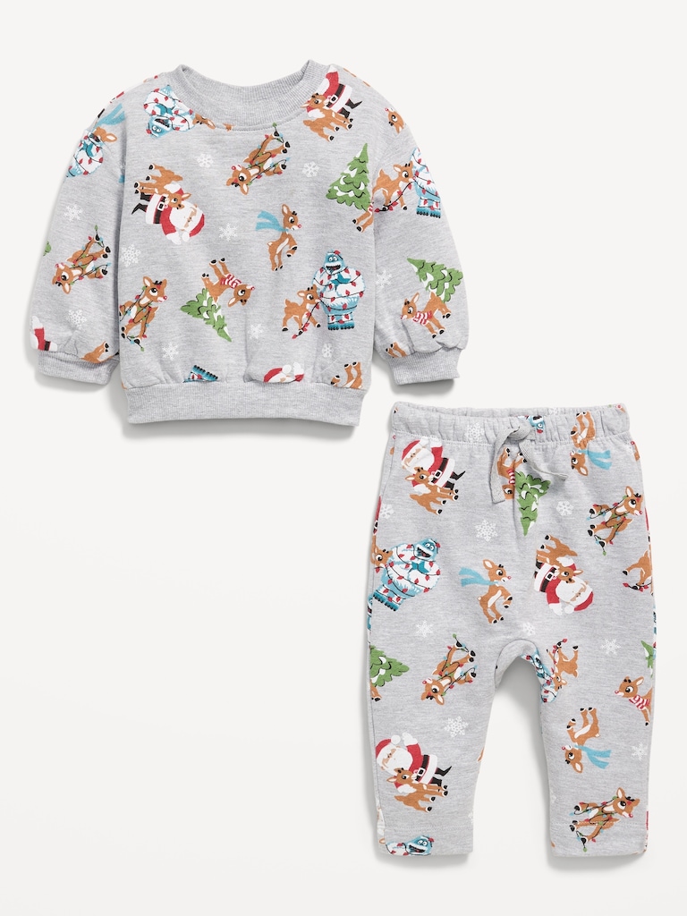 Rudolph The Red Nosed Reindeer™ Graphic Sweatshirt and Sweatpants Set for Baby