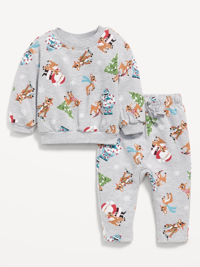 Rudolph The Red Nosed Reindeer™ Graphic Sweatshirt and Sweatpants Set for Baby