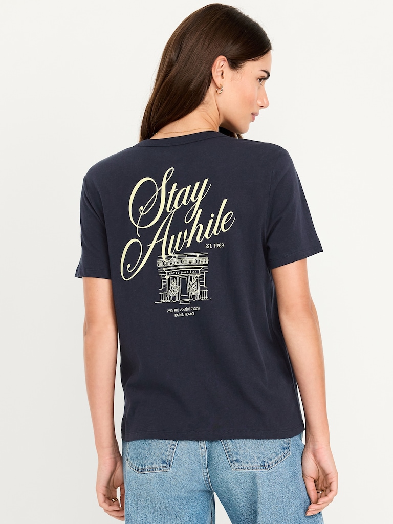 EveryWear Crew-Neck Graphic T-Shirt