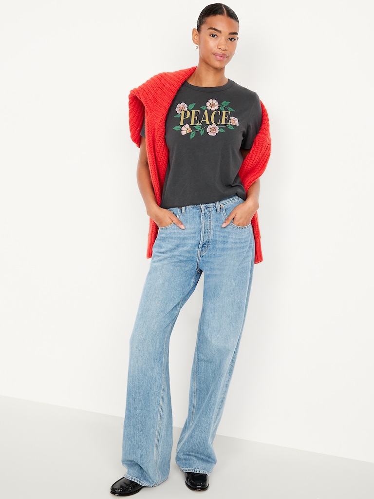 EveryWear Crew-Neck Graphic T-Shirt