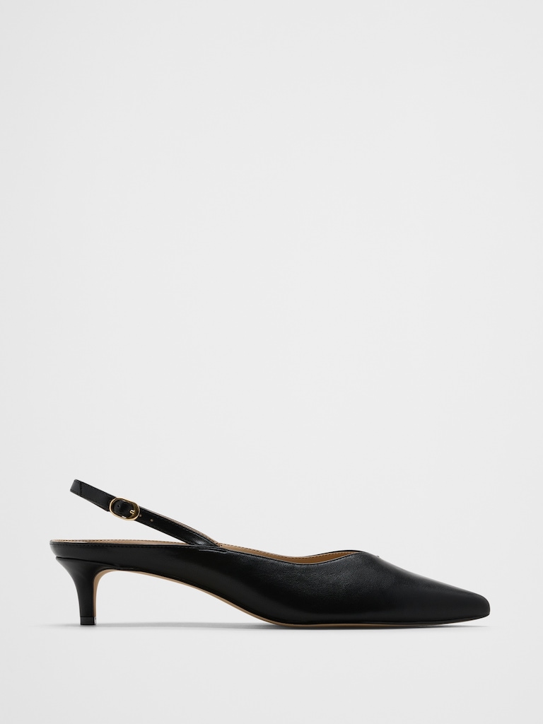 Slingback Kitten Heel Mule