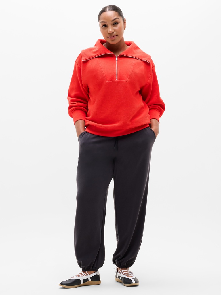 Ottoman Rib 1/4 Zip Sweatshirt