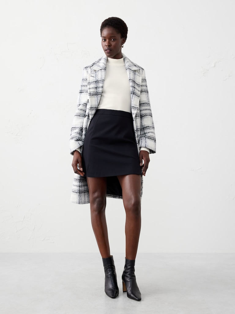 Ribbed Mock-Neck Top