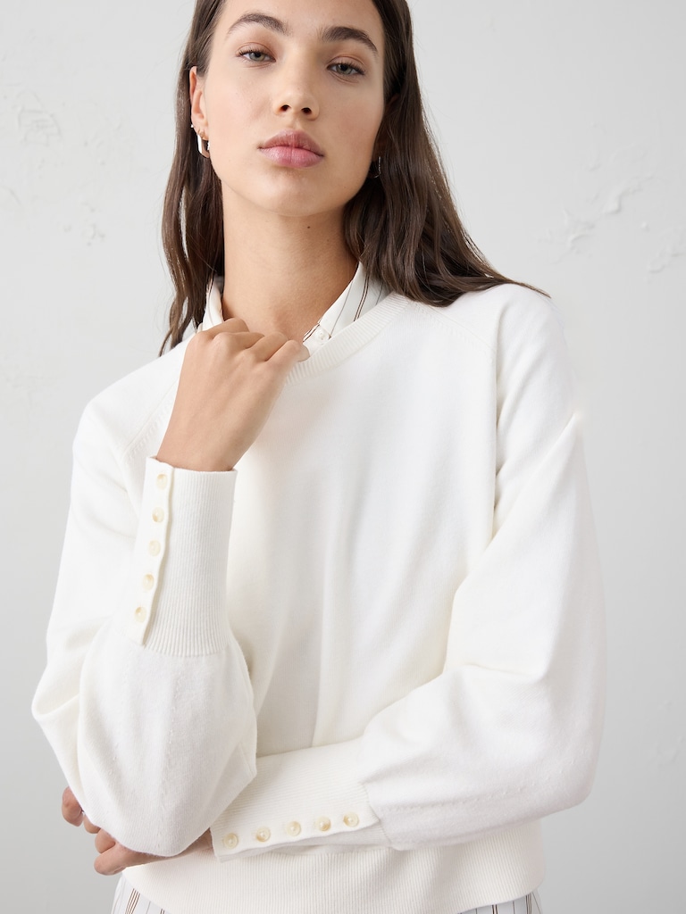 Volume-Sleeve Sweater