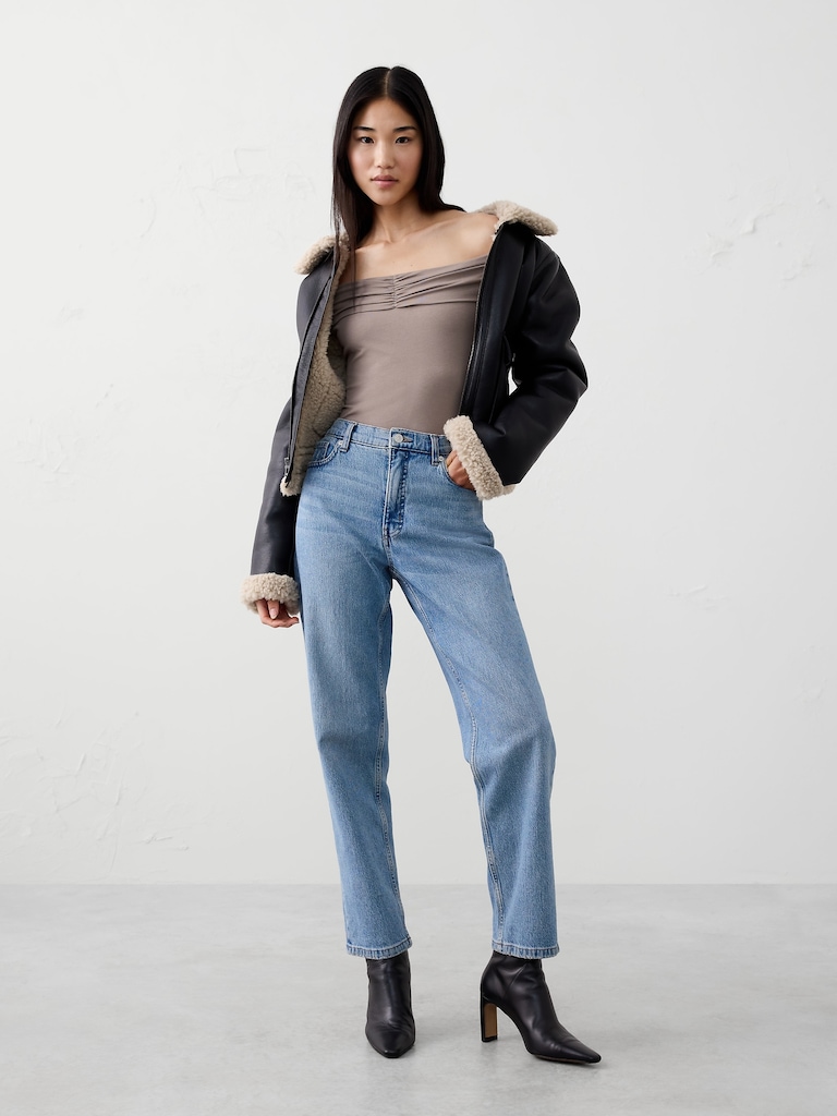 Soft Stretch Off-Shoulder Top