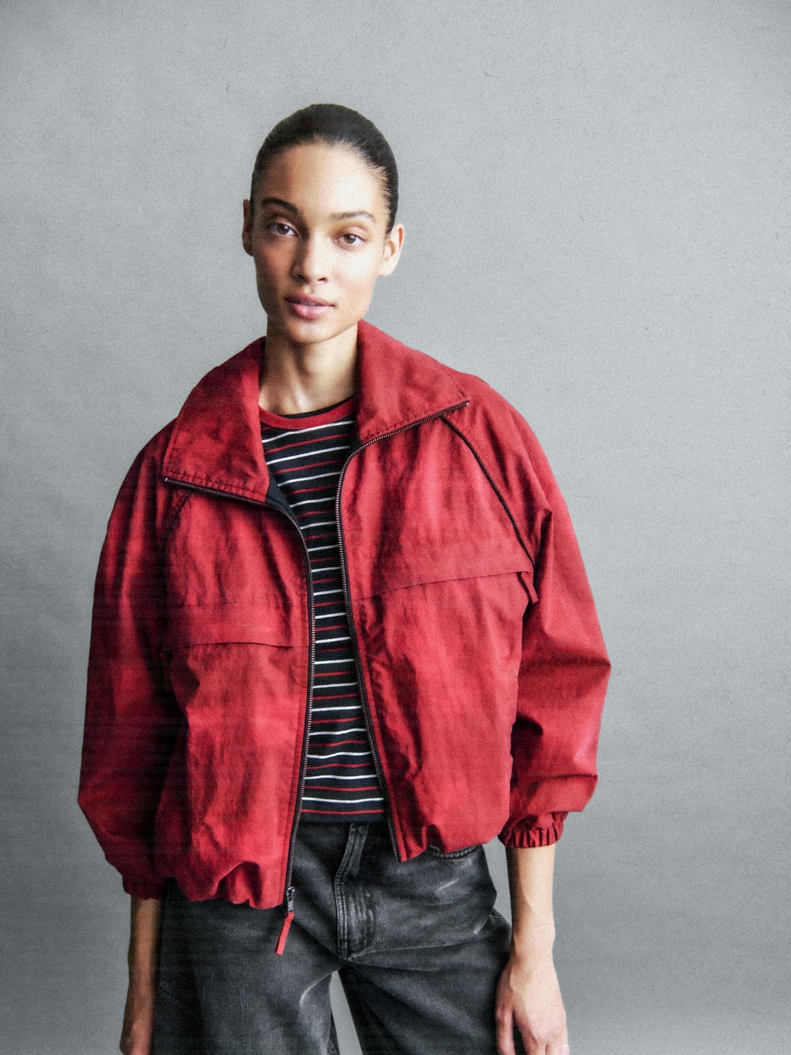 Stranger Things Flannel-Lined Track Jacket