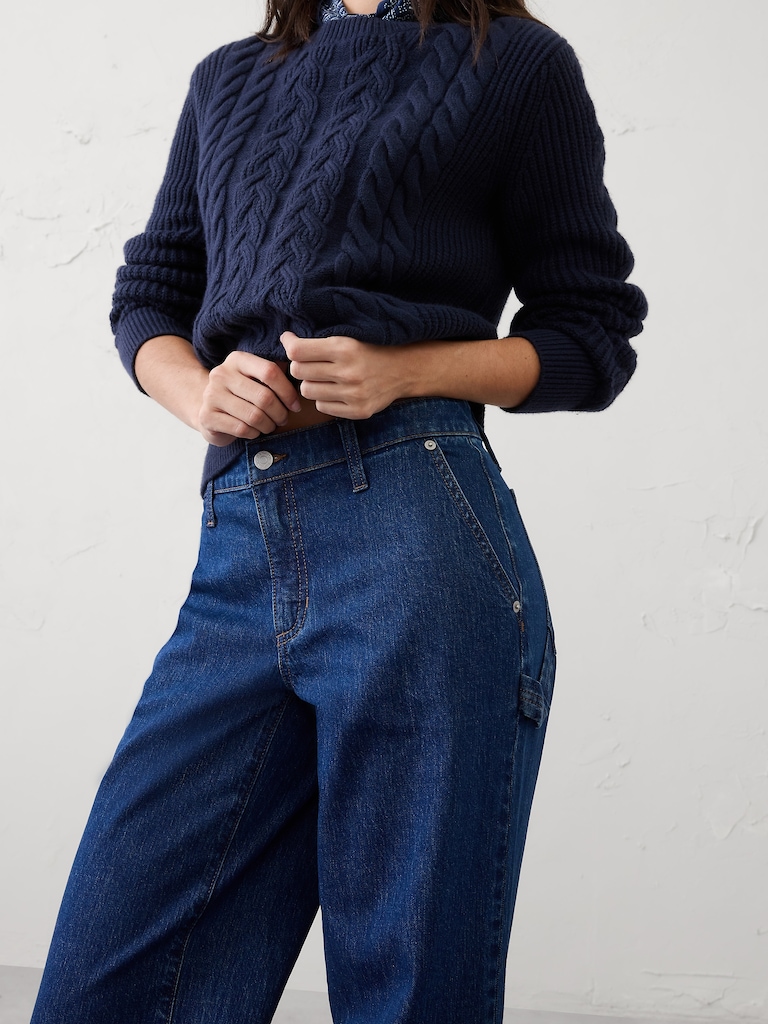 Straight Mid-Rise Carpenter Jean