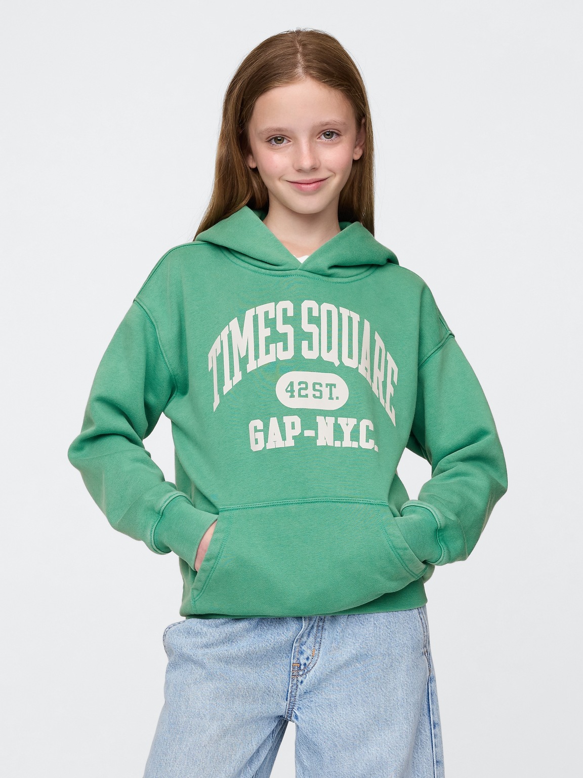 Kids VintageSoft NYC Times Square Hoodie
