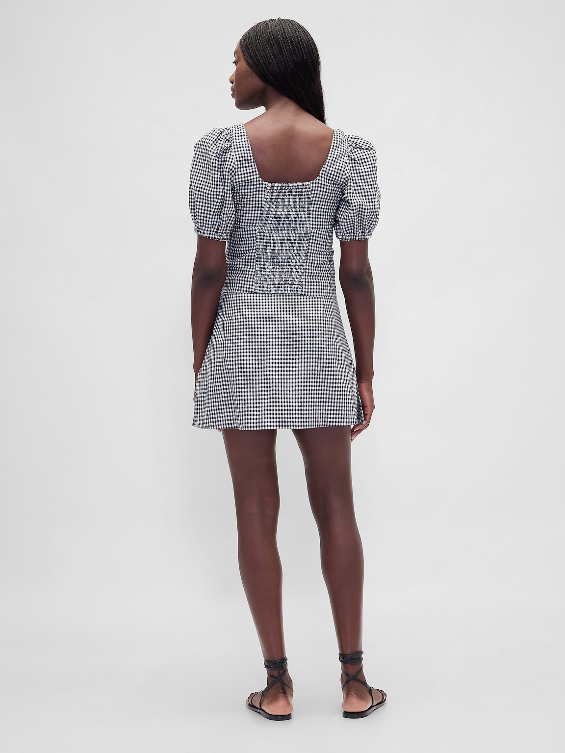 Low Rise Linen-Blend Mini Skort