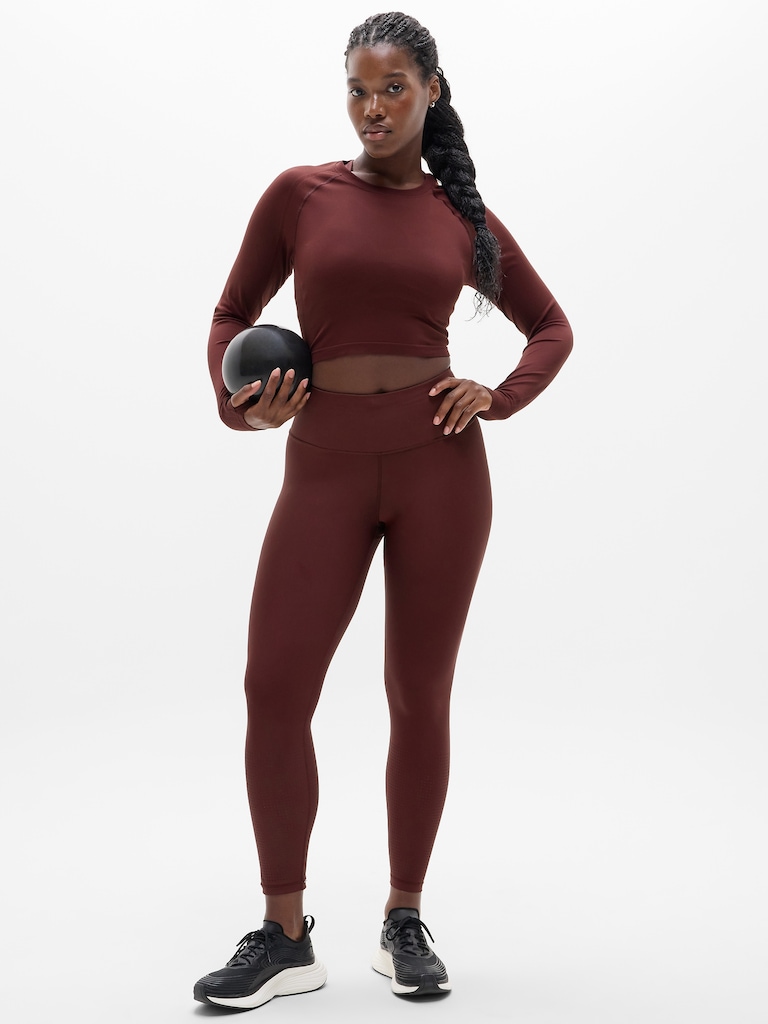 Interval High Rise Perforated Legging