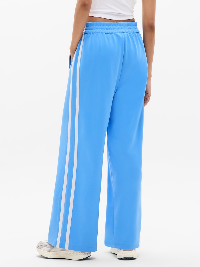 Tempo Mid Rise Wide Leg Track Pant
