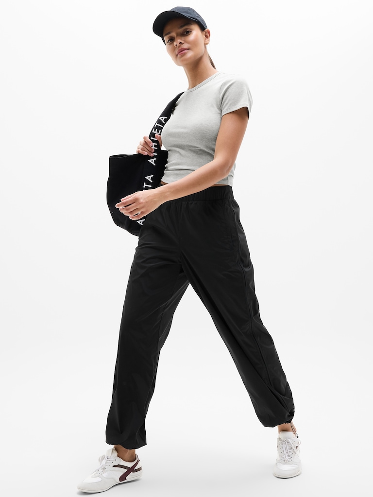 Signature Rib Crop Tee