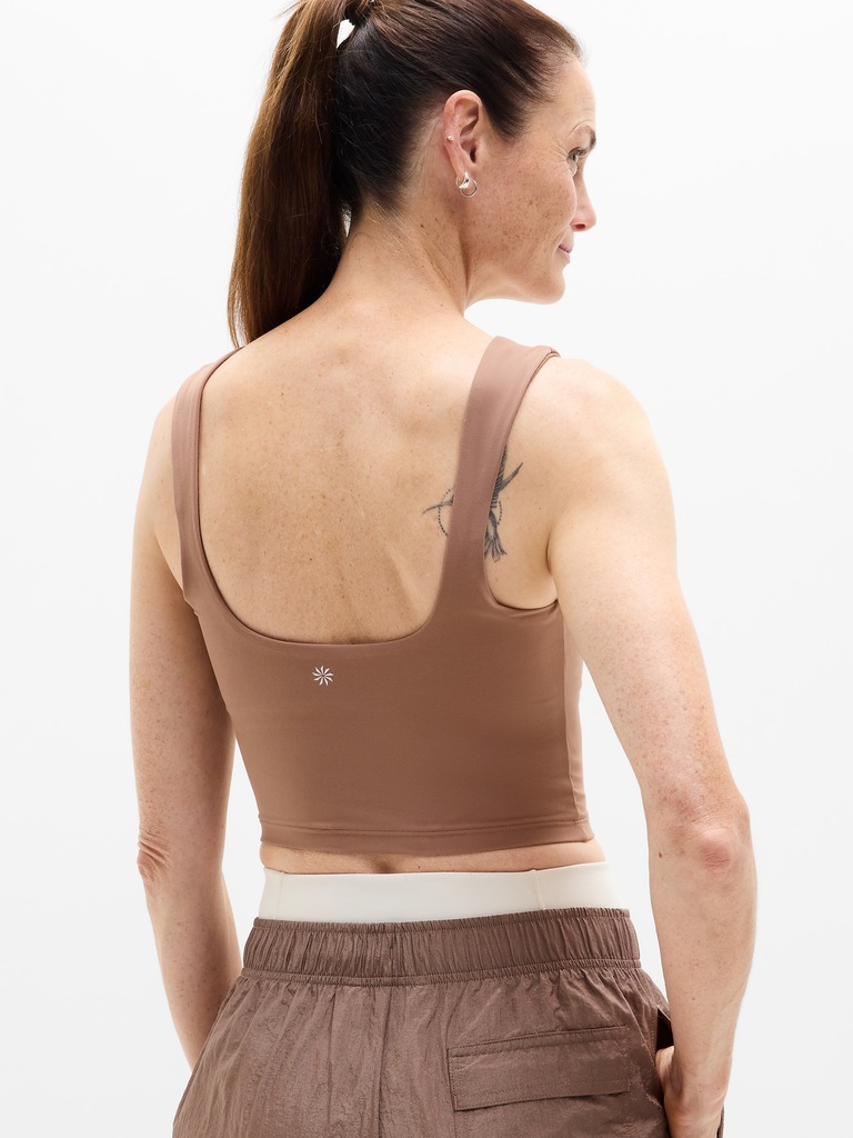 Transcend Square Neck Crop Sports Bra A-C