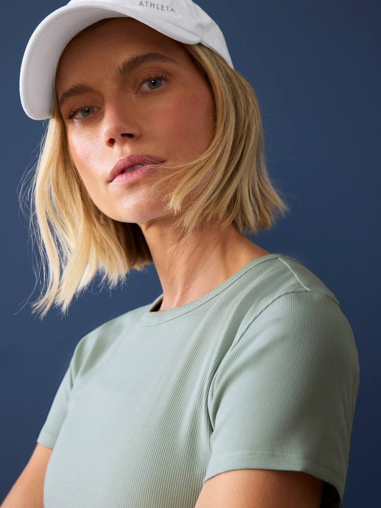 Signature Rib Crop Tee